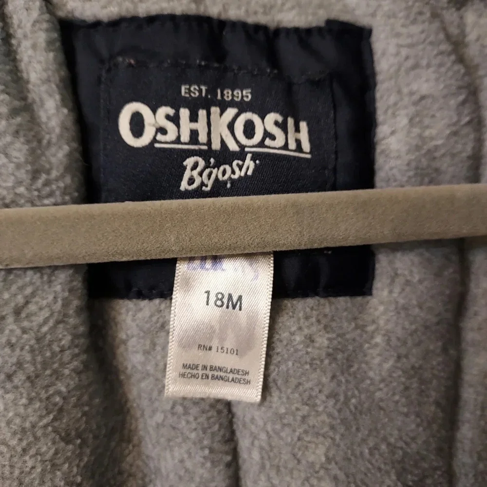 OshKosh B'Gosh Baby Boy Navy Fall Ski Jacket in Size 18M